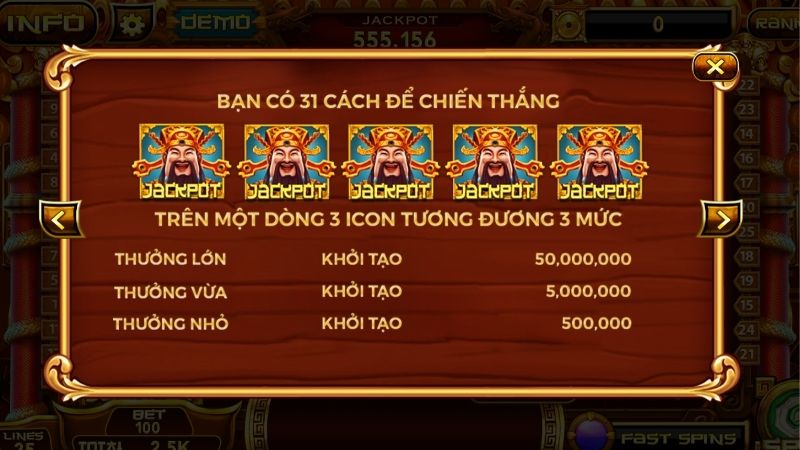 Cách khởi tạo hũ Jackpot Thần Tài